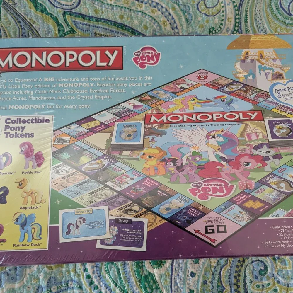 My Little Pony Monopoly Board Game NIB - Picture 2 of 8